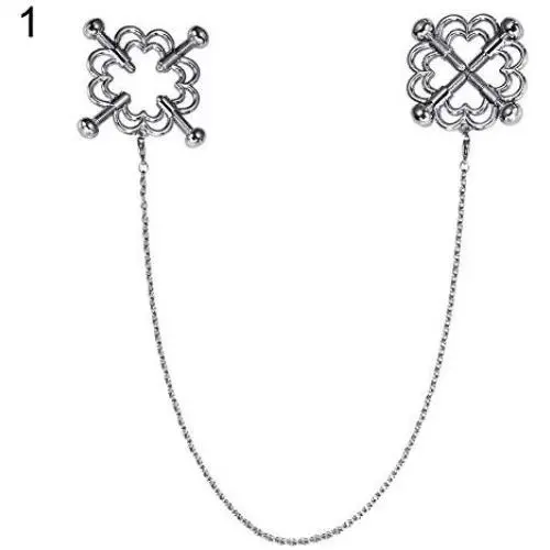 xinYxzR Adult Sex Toy Metal Nipple Clip Adjustable Breast Clamp Hollow Out Design 1Pair 1# xinYxzR Adult Sex Toy Metal Nipple Clip Adjustable Breast Clamp Hollow Out Design 1Pair 1#