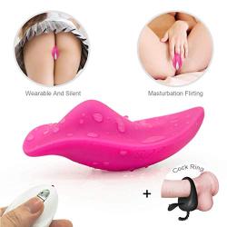 JunRP 9 Silent Vibration Modes and Skin-Friendly Silicone, Waterproof USB Rechargeable Massager,Wireless Remote Massager -A03