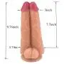 Massive Double Dildo with Suction Base Dual Dicks Big Cock Adult Sex Toy (Flesh) Massive Double Dildo with Suction Base Dual Dicks Big Cock Adult Sex Toy (Flesh)