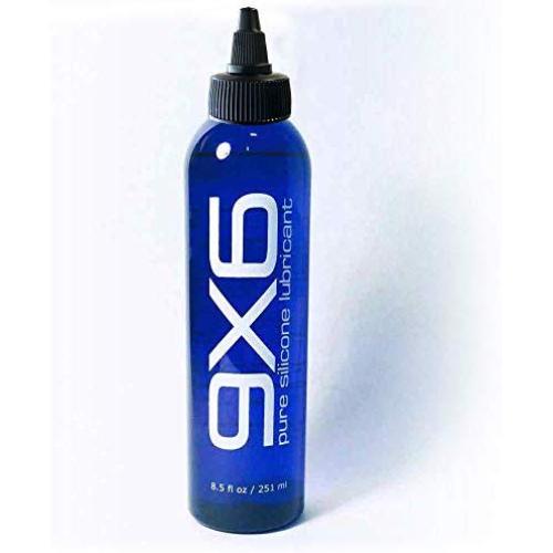 9X6 Pure Silicone Lubricant, 8.5 FL.OZ./ 251 ML Bottle with LED