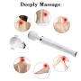 Shcasa Cordless AV Wand Massager, Powerful Handheld Neck Shoulder Massager with 10 Strong Frequency Vibration Modes (White) Shcasa Cordless AV Wand Massager, Powerful Handheld Neck Shoulder Massager with 10 Strong Frequency Vibration Modes (White)