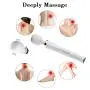 Shcasa Cordless AV Wand Massager, Powerful Handheld Neck Shoulder Massager with 10 Strong Frequency Vibration Modes (White)