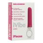 Doc Johnson iVibe Select - iPlease - Powerful 20 Function Vibrator with Silicone Grip Ring - Quiet Motor, Small Size, Waterproof, USB Rechargeable - Pink/White