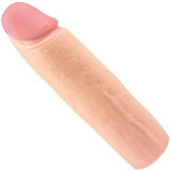 Silicone 1" Penis Extension - Increases Length and Girth of Your Cock - Realistic Feeling Cock Extender