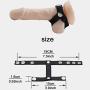 xinYxzR Adult Sex Toy Men Faux Leather Cock Penis Ring Harness Cage Delay Bondage Gear Black