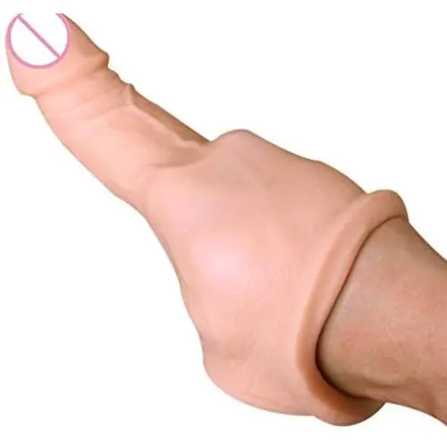 Penis Enlargement Sleeves Colossus Realistic Cock Girth Enhancer Penis-extender Sleeve Penis-extension Add On 1.6&quot 35% Bigger Soft Penis Couple Fun Toy