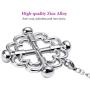 UTIMI Nipple Clip Alloy Breast Clamps with Detachable Chain Silver