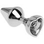 New PluStainless Steel Heart Shape Jeweled Women Men Gift