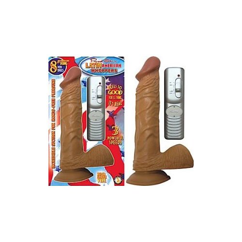 Nasswalk Novelties By Nasswalk Latin Whoppers With Balls 8" Vibrator