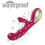 G Spot Rabbit Vibrator Clitoris Stimulation, EVERFUN Waterproof Dildo Vibrator Clit Stimulator with 10 Vibration Modes Quiet Dual Motor for Women Rechargeable (Pink)