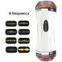 Male Hands Free Pockèt-Pûssy Men Mâsturbâtion Toys Relax Deluxe Adult Toys for Men Pleasure 2 in 1Double-Ended Design-8-frequency Vibration Mode-Intelligent Pronunciation（with Headset Mode）