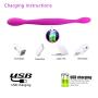 MXJYB Adult Toys Couples Double Vibrators Rechargeable Silicone Vibrator MXJYB