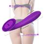 Clitoral Vibrator, Proxoxo Waterproof G Spot Vibrator with 8 Suction & Vibration, Rechargeable Nipple Vagina Clit Stimulator Adult Sex Toy for Women Couples (Purple)
