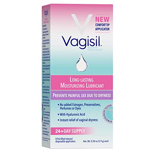 Vagisil Prohydrate, Internal Vaginal Moisturizer, Gel & Lubricant for women, 8 Count (Packaging May Vary)