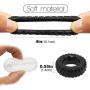 Waterproof Penis Ring Set, Laise Vie Male Cock Ring TPR Rubber-Tried Wheel Longer Harder Stronger Soft Silicone Male Enhancement (2)