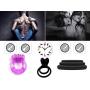 Soft Silicone Vibrating Cockring for Male - 5 Per Pack Cock Rings 100% Medical Grade Pure Silicone Penis Ring Set for Extra Stimulation - Better Sex Toy for Erection Enhancing and Last Longer Orgasm
