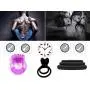 Soft Silicone Vibrating Cockring for Male - 5 Per Pack Cock Rings 100% Medical Grade Pure Silicone Penis Ring Set for Extra Stimulation - Better Sex Toy for Erection Enhancing and Last Longer Orgasm