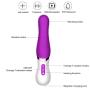 Clitoral Tongue Vibrators, Enlove, Oral Rotation Vibrators for G Spot Nipple Anal Vagina Stimulation with Heating Function and 7 Vibrations, Purple