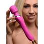 Wand Essentials Whirling Wand 2 in 1 Silicone Dual Massage Wand