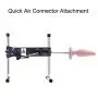 5.7" Silicone Anal Plug for Hismith Sex Machine with Quick Air Connector,4" Insertable Length