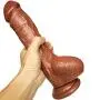 SNDLQF 10.4 Inch Huge Dick Pénis Waterproof Silicone Massager with Strong Suction Cup - Brown of Love Durable and Beautiful SNDLQF 10.4 Inch Huge Dick Pénis Waterproof Silicone Massager with Strong Suction Cup - Brown of Love Durable and Beautiful