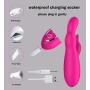 10-Speed Vibration Massager, Waterproof, Silent, Silicone, Sports Recovery and Muscle Pain, Viberate Toys(Pink)