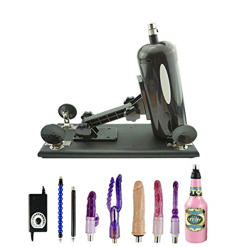 Frerodch Sex Machine,Automatic Sex Machine Retractable Gun Female Masturbation Pumping Gun for Women,with 8 Attachments,Love Machine with Suction Cup Masturbator Adult Toy (Package D)