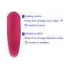 Suck and Vibrate 2 in 1 G-Spot Massager Multiple Function Waterproof Rechargeable Silicone Clitoris Vagina Stimulator Sex Toys for Women (Purple Pink 40 Modes)