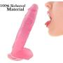 Sex Talk 12 inch Huge Dildo Extreme Big Realistic Sturdy Suction Cup Penis for Women Sex Toys（Pink）