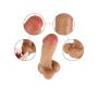 AKSQA 8 inch Double Layer Realistic Díldɔ Relax Massage Wand Toy for Women Gifts