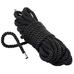 BINFEN All Purpose Rope 10M - 32 Feet Length Strong Multifunctional Soft 100% Nylon Rope Natural Twisted Durable Long Ropes Black