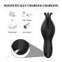 Male Vibrator 10 - Vibration Modes Male Masturbator Glans Massager G-Spot Adult Sex Toys Penis Head Vibrators and Charging Testis Clitoris Nipple Stimulator for Couple(Black)