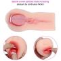Male Masturbators Sex Toys, iMiMi 3D Realistic Vagina and Mouth Masturbator with Teeth and Tongue Masturbation Cup
