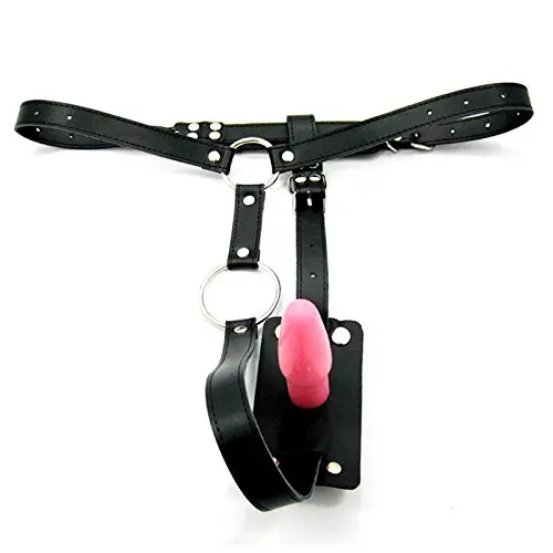 ThinkMax Multi-function Strap On Deluxe Leather Anal Plug Harness Wearable Pants with Cock Ring Sex Toy for Couples ThinkMax Multi-function Strap On Deluxe Leather Anal Plug Harness Wearable Pants with Cock Ring Sex Toy for Couples