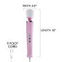 Lux Electric Massage Wand Body Massager - Neck Back Shoulder Massage Handheld Electric Personal Massager - Extra Long 9 FT Cord