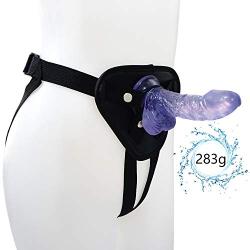 Strǎp ǒn fǒr Pěǒplě, Beginners Advanced With Powerful Sucker Ultra-Soft Private Packaging Soft Massaging With Suction Cup 100% Secret Packing PVC+ Artificial Leather Pants Blue (L:6inch, W: 1.37inch)