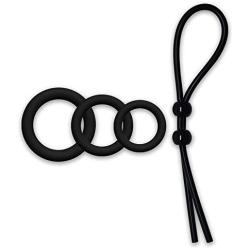 Ring Set for Male - 3 Size - +1 Pe n i s Tie
