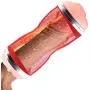 2-in-1 Pocket Piston Thrusting Training Tube Ergonomic Designed, Medical-Grade Silicone Material, Ultra Soft and Tight Warm Cup - Training Sleeve for Mens