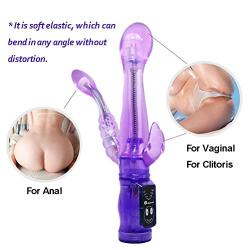 ChicShop US Personal G Spot Rabbit Mini Wireless Handheld Vibrating Massage Magic Cordless Quiet Waterproof Powerful Electric Rechargeable Perfect On Back (Color : Purple)