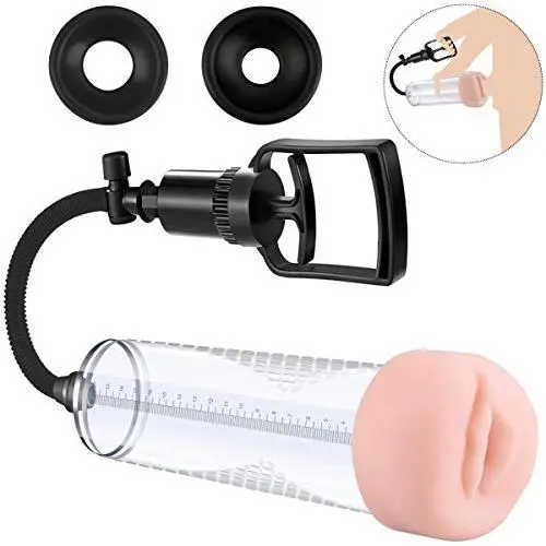BOMBEX Vacuum Penis Pump, Manual Penis Enlarger for Male Erection & Enhancement, Penis Massage & Stimulation Device with Male Stroker BOMBEX Vacuum Penis Pump, Manual Penis Enlarger for Male Erection & Enhancement, Penis Massage & Stimulation Device with Male Stroker