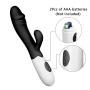 Portable Wand Massager, 30-Speed Vibrating Silicone Waterproof G Spot Vibrators Dual Vibration Handheld Massager for Women,Personal Fitness,Body Muscles Relax, Use in Bedroom, Bathroom-Black