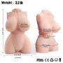 Realistic Male Adult Sex Doll with Inviting Vagina and Anal Opening, PALOQUETH 3D Lifelike Mini Masturbator for Men from Soft Squeezable Silicone for Natural Suction