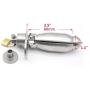 ThinkMax Chastity Device Stainless Steel Butt Plug Heavy Lock Petal Expension Anal Chastity for Advanced Fetish BDSM Game