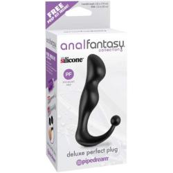 Nasswalk Anal Fantasy Deluxe Perfect Silicone Plug, 5.25 Inch, Black