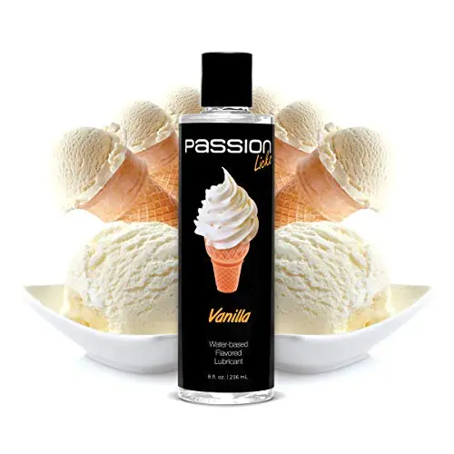 Passion Licks Vanilla Water Based Flavored Lubricant - 8 oz Passion Licks Vanilla Water Based Flavored Lubricant - 8 oz