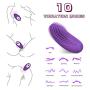 Wearable Vibrator with Wireless Remote Control for Clitoris Stimulation, Adorime Strong Vibration Portable G-Spot Stimulating Vagina Massager with Waterproof & Soft Silicone, Adult Toys for Couple Fun