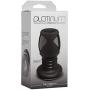 Doc Johnson Platinum Premium Silicone - The Stretch - Hollow Butt Plug - Medium - Black