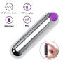 XKiss Super Powerful Bullet Vibrator Vagina Nipple Stimulator Rechargeable for Travel - 10 Modes Portable Waterproof Bullets Mini Clitoris Massager Sex Toys for Adults Couples Play