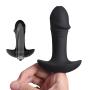 Sixinu 7 Speeds Silicone V-íbrátíng Plug Būtt Massager Waterproof Massagers for Men Women Couples