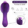 G Spot Clitoral Stimulation Vibrator Adult Sex Toys, Adorime Powerful Silicone Waterproof Rechargeable Nipples Vagina Clit Stimulator Massager for Women, Men and Couples